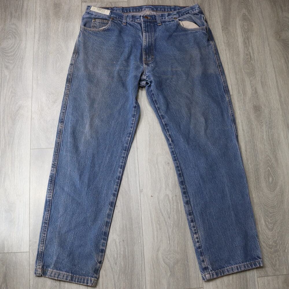 Reed Double Knot Jeans Men 40X32 100% Cotton Blue Denim Heavy Duty Garage